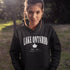 Lake Ontario EST 1641 Canadian hoodie with maple leaf and vintage collegiate lettering