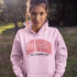 Lake Ontario Still Canadian Bud hoodie with red maple leaf collegiate lettering and Canadian lake-inspired design