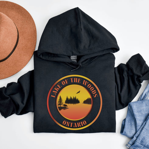 This hoodie brings you those epic Ontario sunsets without the risk of getting splashed by a rogue fish or tangled in a fishing line.