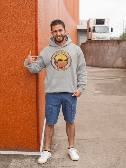 This hoodie brings you those epic Ontario sunsets without the risk of getting splashed by a rogue fish or tangled in a fishing line.