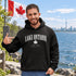 Lake Ontario EST 1641 Canadian hoodie with maple leaf and vintage collegiate lettering