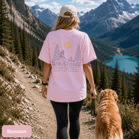 Comfort Colors 1717 unisex t-shirt featuring a coordinating left chest pocket design and large outdoor-inspired back graphic, shown in a lifestyle setting and available in multiple garment-dyed colours.