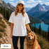 Comfort Colors 1717 unisex t-shirt featuring a coordinating left chest pocket design and large outdoor-inspired back graphic, shown in a lifestyle setting and available in multiple garment-dyed colours.