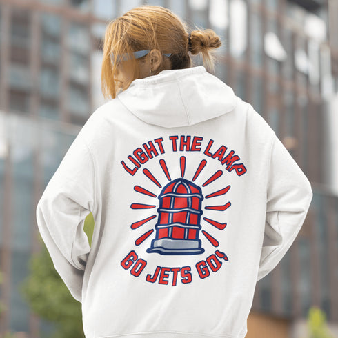 Light the Lamp – Go Jets Go! Hoodie🔥 Because when that red light flashes, it's party time in the 'Peg. 🔥