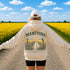 Vintage-inspired Manitoba prairie hoodie featuring a matching left chest design and oversized back graphic shown on a unisex hoodie lifestyle mockup with outdoor-inspired accessories. Available in multiple hoodie colors.