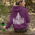 Celebrate the wild spirit of Manitoba with this eye-catching hoodie featuring "Manitoba" written in a unique tree branch font.