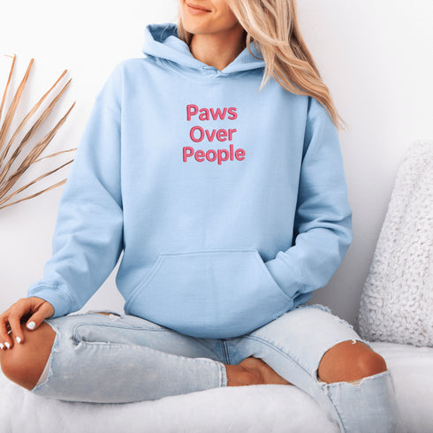 This embroidered hoodie says what every true animal lover is already thinking: Paws. Always. Over. People.
