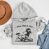 Play Like A Girl soccer hoodie with girls soccer graphic