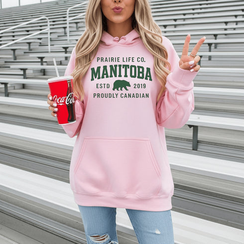 Celebrate your roots in comfort and style with our Heritage Hoodie, a timeless classic designed for proud Manitobans and Canadians alike.