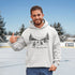 Nostalgic small town hockey hoodie inspired by pond hockey and community rink nights. Cozy fleece sweatshirt perfect for hockey moms and winter rink life.