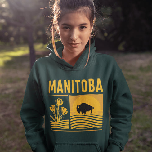 Celebrate the beauty of the heartland with our Manitoba Prairie Pride hoodie — a cozy tribute to the natural wonders of the province.