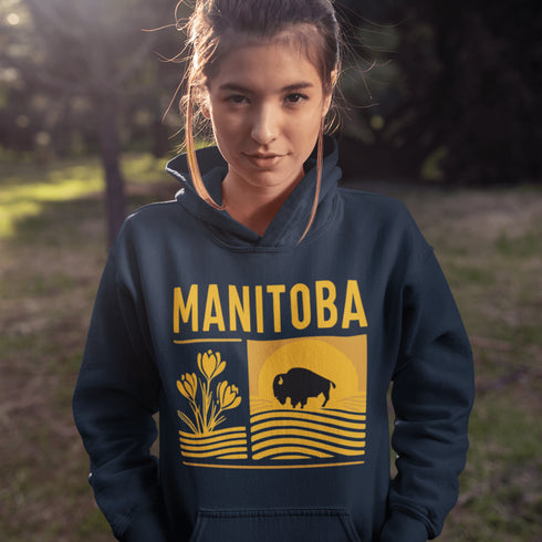 Celebrate the beauty of the heartland with our Manitoba Prairie Pride hoodie — a cozy tribute to the natural wonders of the province.