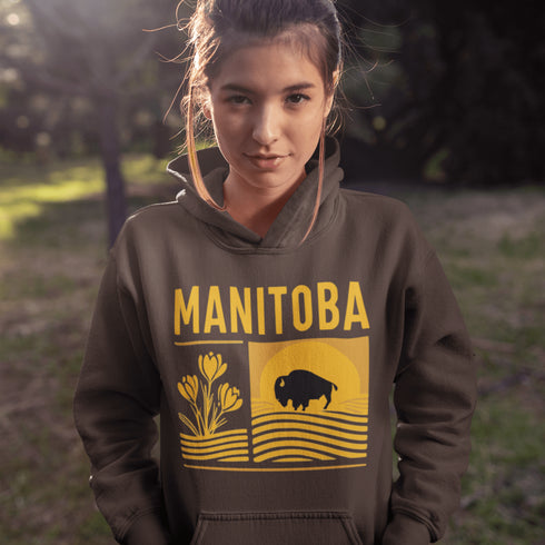 Celebrate the beauty of the heartland with our Manitoba Prairie Pride hoodie — a cozy tribute to the natural wonders of the province.