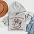This hoodie combines the wisdom of the Wild West with the zen of overstimulation recovery. Featuring a raccoon—rocking a cowboy hat, and meditating.
