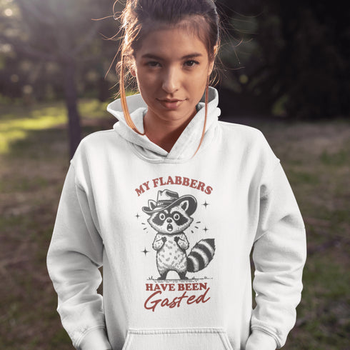 Featuring the phrase "My flabbers have been gasted," this hoodie is the perfect blend of sarcasm and sheer disbelief at life’s endless surprises.