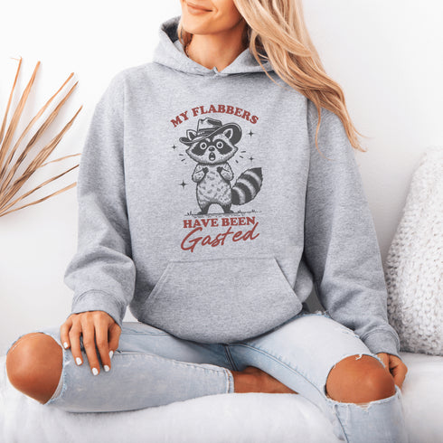 Featuring the phrase "My flabbers have been gasted," this hoodie is the perfect blend of sarcasm and sheer disbelief at life’s endless surprises.