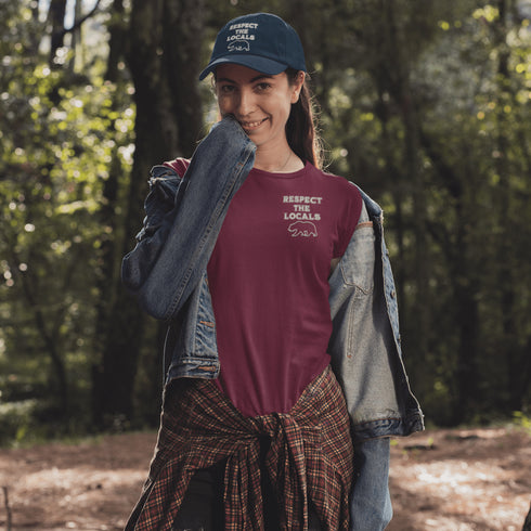 Introducing our latest camping t-shirt featuring a bear graphic and the empowering slogan "Respect The Locals". Crafted for outdoor enthusiasts and nature lovers, this shirt is a must-have for your next adventure in the wilderness.