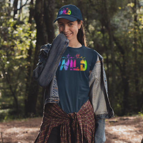 This unique design features a stunning gradient nature scene etched into the iconic words, perfectly capturing the essence of outdoor adventure.