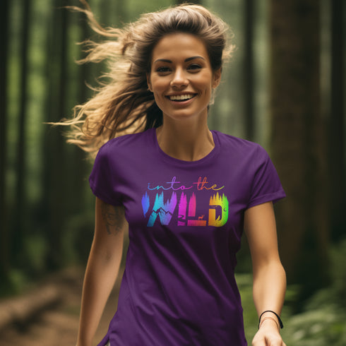 This unique design features a stunning gradient nature scene etched into the iconic words, perfectly capturing the essence of outdoor adventure.