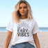 Immerse yourself in the serene beauty of the great outdoors with our Lake Vibes t-shirt. Crafted from soft, breathable fabric, this tee is perfect for both lounging by the water's edge and exploring the scenic trails surrounding the lake.