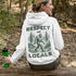 Our Respect the Locals Hoodie features the legend himself—Bigfoot—just casually strolling through the forest like it’s his backyard (because it is).