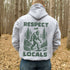 Our Respect the Locals Hoodie features the legend himself—Bigfoot—just casually strolling through the forest like it’s his backyard (because it is).