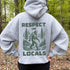 Our Respect the Locals Hoodie features the legend himself—Bigfoot—just casually strolling through the forest like it’s his backyard (because it is).