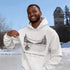 Cozy outdoor hockey hoodie featuring a glowing rink graphic and prairie winter vibe. Perfect for skating, cabin nights, and cold-weather comfort.