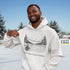 Cozy outdoor hockey hoodie featuring a glowing rink graphic and prairie winter vibe. Perfect for skating, cabin nights, and cold-weather comfort.