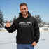 Cozy Small Town Canada hockey hoodie inspired by outdoor rink life. Warm fleece sweatshirt perfect for winter skating and small-town pride.