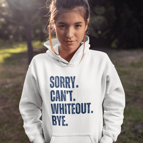This hoodie says what every true Jets fan is thinking: Sorry. Can’t. Whiteout. Bye. Because when it's Whiteout Party time, nothing else exists.