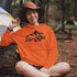 Introducing our rugged and stylish hiking hoodie, perfect for outdoor enthusiasts and nature lovers alike. Featuring a striking mountain graphic and the motivational slogan "Take A Hike", this sweater is designed to inspire your next camping adventure.