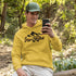 Introducing our rugged and stylish hiking hoodie, perfect for outdoor enthusiasts and nature lovers alike. Featuring a striking mountain graphic and the motivational slogan "Take A Hike", this sweater is designed to inspire your next camping adventure.