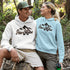 Introducing our rugged and stylish hiking hoodie, perfect for outdoor enthusiasts and nature lovers alike. Featuring a striking mountain graphic and the motivational slogan "Take A Hike", this sweater is designed to inspire your next camping adventure.