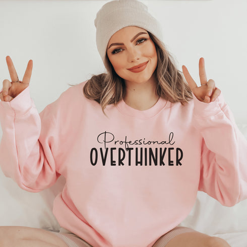 C & Win Sports Professional Overthinker Sweatshirt S / Light Pink - C & Win Sports