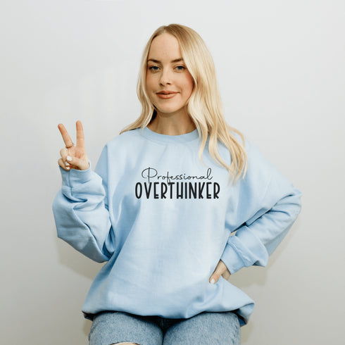 C & Win Sports Professional Overthinker Sweatshirt S / Light Blue - C & Win Sports