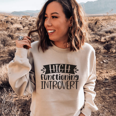 C & Win Sports High Functioning Introvert Sweatshirt - C & Win Sports