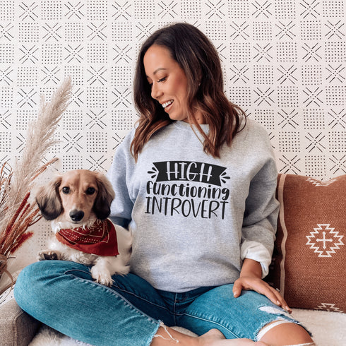 C & Win Sports High Functioning Introvert Sweatshirt - C & Win Sports