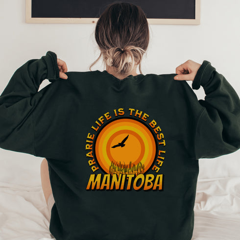 C & Win Sports Prairie Life Is The Best Life Sweatshirt S / Forest Green - C & Win Sports