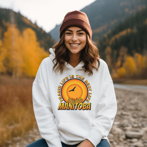 C & Win Sports Manitoba-Prairie Life Is The Best Life Hoodie White / S - C & Win Sports