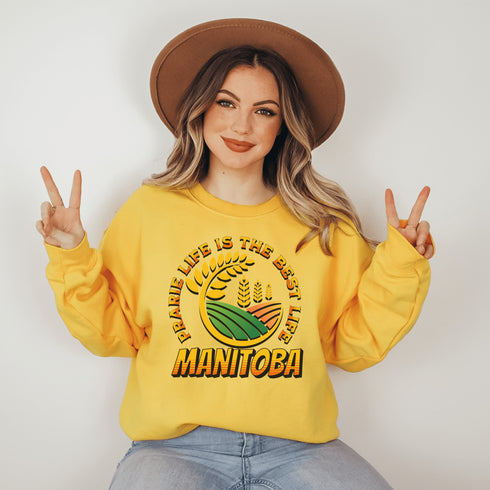 C & Win Sports Manitoba-Prairie Life Sweatshirt S / Gold - C & Win Sports
