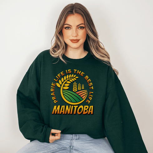 C & Win Sports Manitoba-Prairie Life Sweatshirt S / Forest Green - C & Win Sports