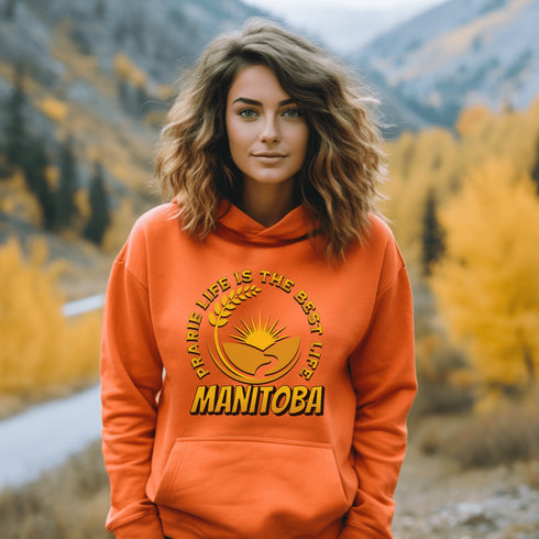 C & Win Sports Prairie Life Hoodie-Manitoba Orange / S - C & Win Sports