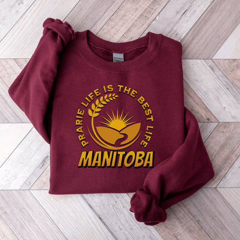 C & Win Sports Prairie Life Sweatshirt-Manitoba - C & Win Sports