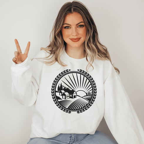 C & Win Sports Prairie Harvest Sweatshirt S / White - C & Win Sports