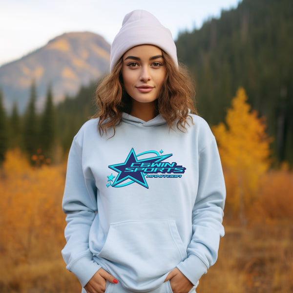 C & Win Sports C & Win Sports Star Hoodie Light Blue / S - C & Win Sports