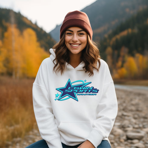C & Win Sports C & Win Sports Star Hoodie White / S - C & Win Sports