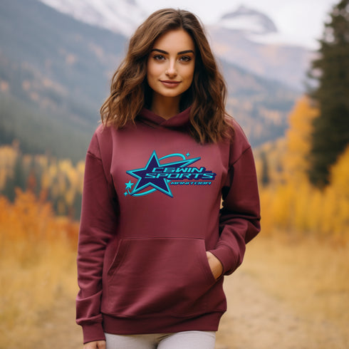 C & Win Sports C & Win Sports Star Hoodie Maroon / S - C & Win Sports