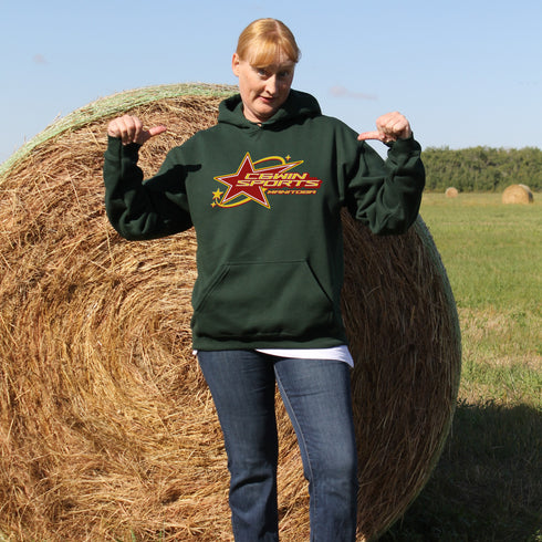 C & Win Sports C & Win Sports Star Hoodie Forest Green / S - C & Win Sports