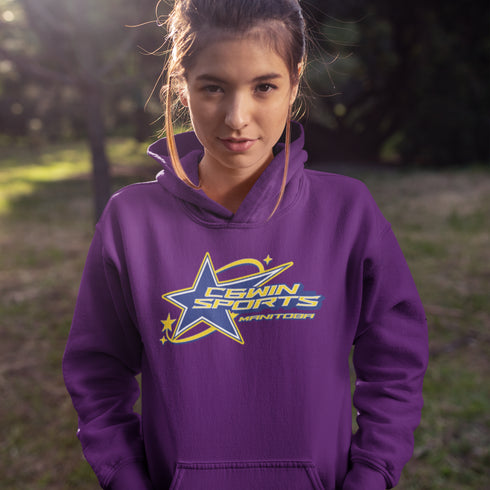 C & Win Sports C & Win Sports Star Hoodie Purple / S - C & Win Sports